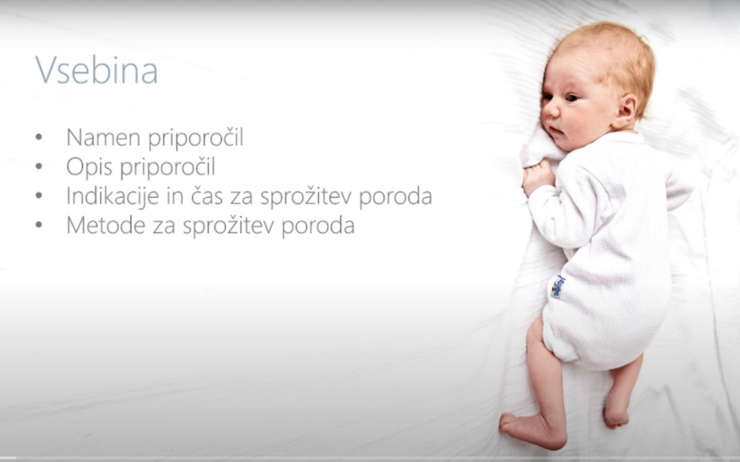 Priporočila za indukcijo/pospeševanje poroda