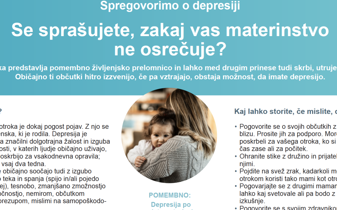 Spregovorimo o depresiji